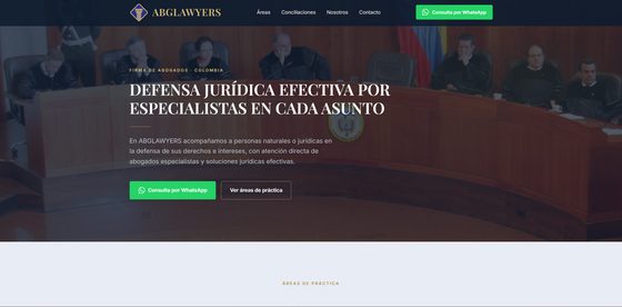 Sitio de la firma ABGLAWYERS